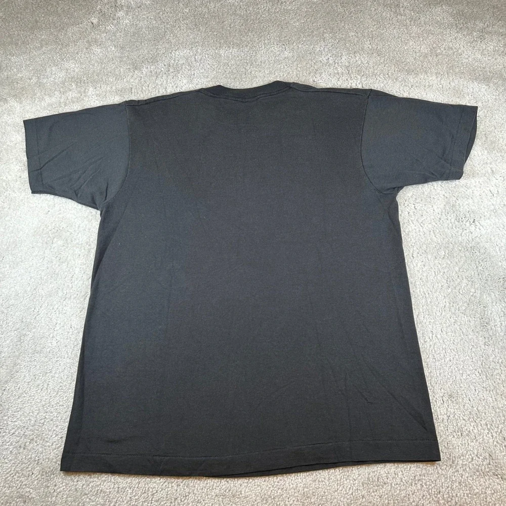 Vintage 90s FOTL T-Shirt Mens L Black 1992 Hummingbird Long Beach NC Graphic USA